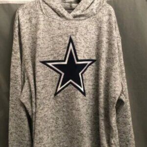 Dallas Cowboys Antigua Hooded Pullover Light Grey/Heather 2XL NFL